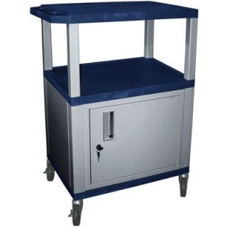 Wilson Tuffy Utility Cart with Locking Cabinet   300 Lb. Capacity, 34in.H,