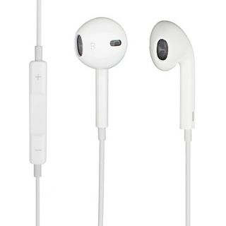 Stereo In Ear Earphone with Remote Control and Microphone for iPhone 5, iPad Mini (120cm Length)