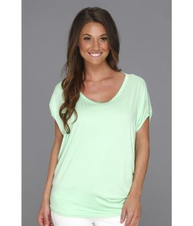 Culture Phit Polley Modal Drape Top Womens T Shirt (Green)