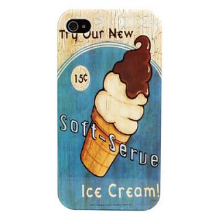 Ice Cream Pattern Hard Case for iPhone 4/4S