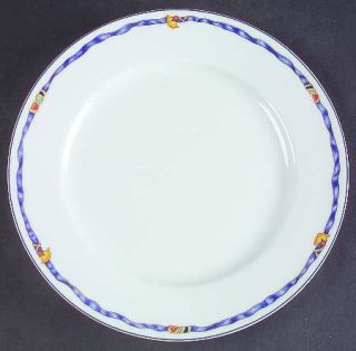 Bernardaud Borghese Dinner Plate, Fine China Dinnerware   Different Color Band,F
