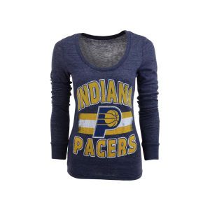 Indiana Pacers NBA Wmns Long Sleeve Triblend Scoop T Shirt