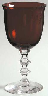 Morgantown Warwick Ruby Water Goblet   Stem #7693, Ruby Bowl, Clear Stem