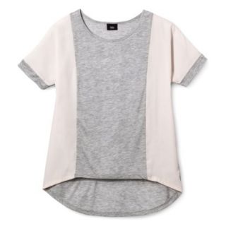 Mossimo Womens High Low Top   Heather Gray XL