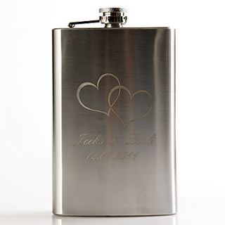 Personalized Metal 9 oz Flask   Telesthesia