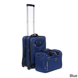 Atlantic 2 piece Expandable Carry on Spinner Luggage Set