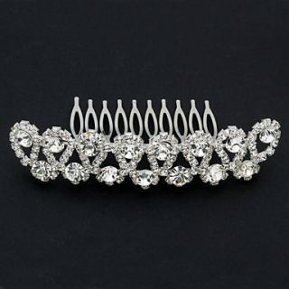 Gorgeous Alloy With Rhinestone Womens Wedding Hair Combs