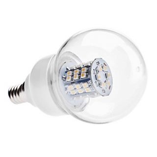 E14 3.5W 48x3528 SMD 230 250LM 3000 3500K Warm White Light LED Ball Bulb (AC 110 130/AC 220 240 V)