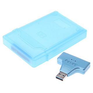 Hard Drive Disk Case for 2.5 HDD with USB 3.0 to Sata