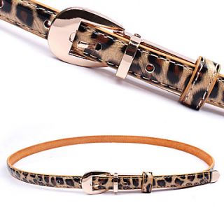 Womens Basic Candy Color Lovely Leather Belt