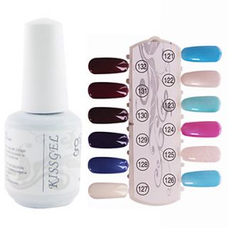 1PCS Sequins UV Color Gel Nail Polish No.121 132 Soak off(15ml,Assorted Colors)