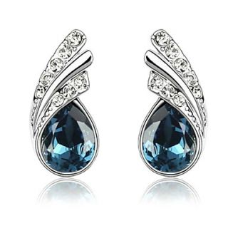 Gorgeous Alloy Irregular Crystal Stud Earrings(More Colors)