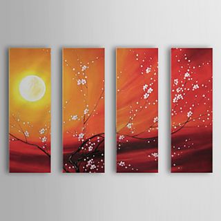 Hand painted Oil Painting Landscape Set of 4 1302 LS0219