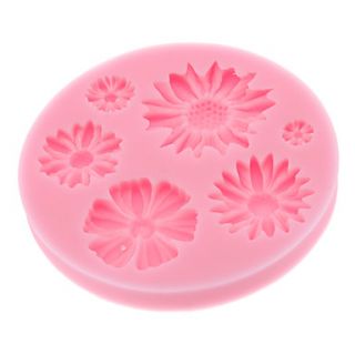 DIY Baking 3D Chrysanthemum Style Cookie Biscuit Mold (Random Color)