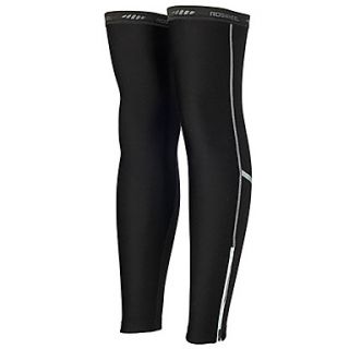 ROSWHEEL 90%Polyester10%Spandex High Breathability Fleece Windproof Cycling Leg Warmers(Black)45651