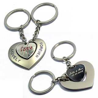 Personalized Keyring   Lovely Forever (Set of 6 Pairs)