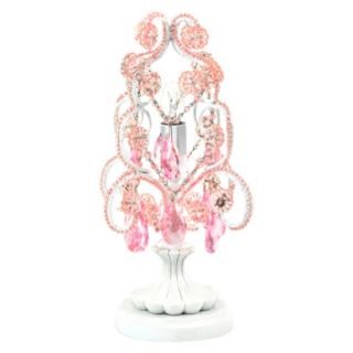 Tadpoles Chandelier Table Lamp   Pink