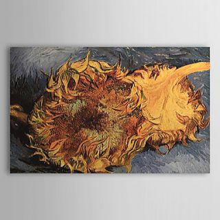 Famous Oil Painting Still life with two sunflowers by Van Gogh