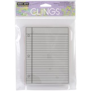 Hero Arts Cling Stamps large Notebook Paper