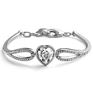 Pretty Alloy With Crystal / Rhinestone Womens Bracelet (More Colors)