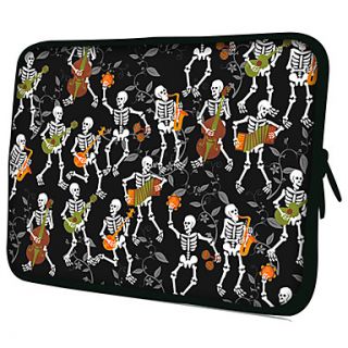 Skull PartyPattern Nylon Material Waterproof Sleeve Case for 11/13/15 LaptopTablet