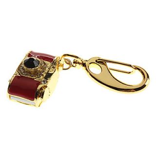 Camera Shaped Metal Material USB Stick 8G(Red)