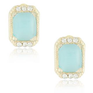 Unique Opal 18K Gold Plated Crystal Earrings More Color Available