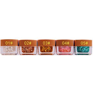 1PCS UV Color Gel within Mini Paillettes Nail Polish No.1 5(Assorted Colors,8ML)