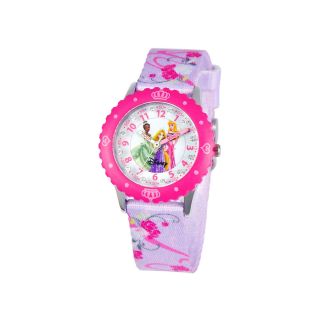 Disney Time Teacher Princesses Purple Strap Watch, Girls