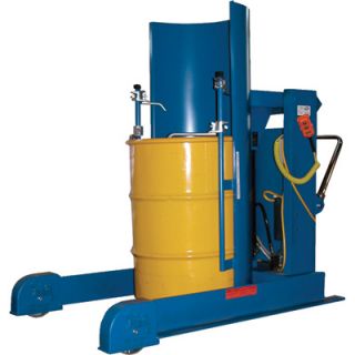 Vestil Hydraulic Drum Dumper   Portable, 750 lb. Capacity, 48in. Dump Height,