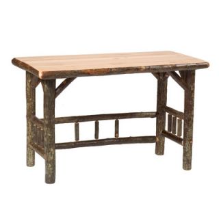 Fireside Lodge Hickory Open Writing Desk 873 Finish Rustic Maple