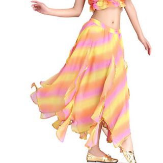 Dancewear Chiffon Belly Dance Colorful Skirt