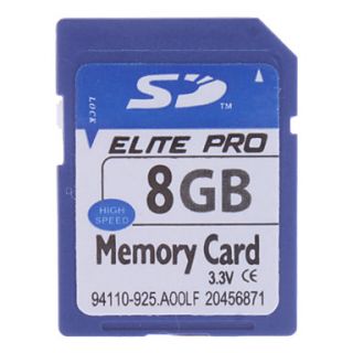 8GB Hi speed Elite Pro SD Memory Card(Blue)