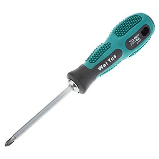 WEITUS 6150MM Blue Steel Material 2 Way Screwdriver Tool (Green)