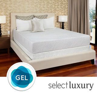 Select Luxury Swirl Gel Memory Foam 8 inch Queen size Medium Firm Mattress
