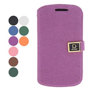Simple Style PU Leather Case with Stand and Card Slot for Samsung GALAXY SIII Mini I8190(Assorted Colors)