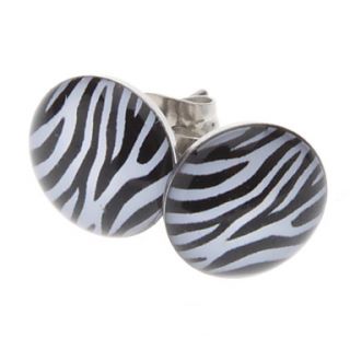 Zebra stripe Stainless Steel Earrings