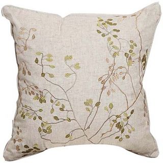 Elegant Embroidery Linen Decorative Pillow Cover