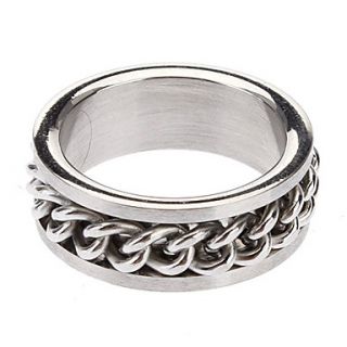 Mens Titanium Steel Ring