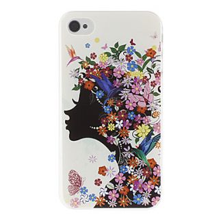 Girl Pattern Hard Case for iPhone 4/4S