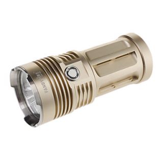 FamdyFire UV S5 3 Mode Cree 3xXML T6 LED Flashlight(1000LM, 4x18650, Golden)
