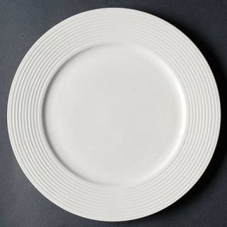 Gibson Designs Wall Street  Dinner Plate, Fine China Dinnerware   White, Embosse
