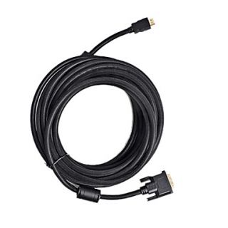HDMI Cable Male to VGA Male 28AWG with Ferrite Core for PS3 DVD HDTV (SMQC148)