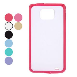 Transparent Dull Polish Hard Case for Samsung Galaxy S2 I9100 (Assorted Colors)