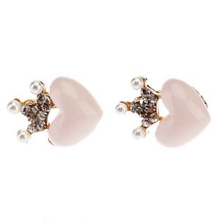 Crown Heart Earring