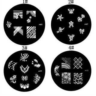 1PCS Nail Art Stamp Stamping Image Template Plate M Series NO.3(Assorted Colors)