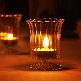 Simple Wine Glass Shaped Candle Holder