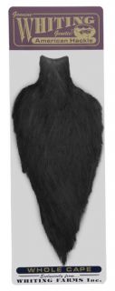 Whiting American Hackle Cape, Black, Type Natural