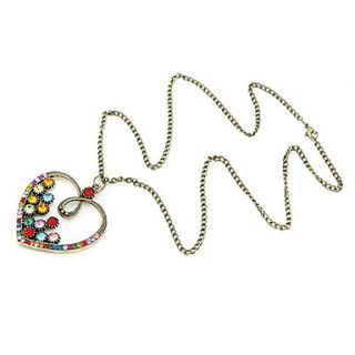 Unique Alloy with Colorful Crystal Necklaces