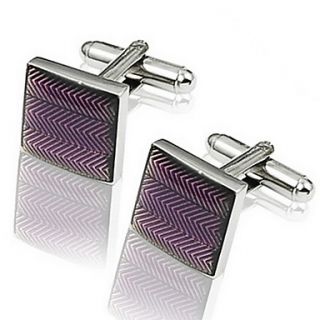 Purple Stripe Cufflinks